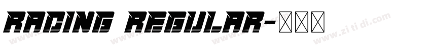 Racing Regular字体转换